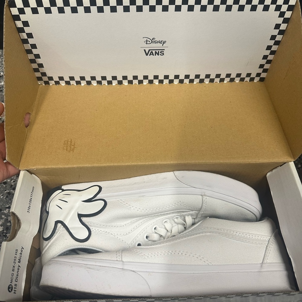 Vans White Sneakers - Disney Collection